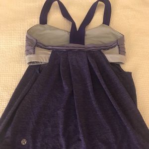 Lululemon purple tank with built in bra